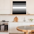 thumbnail image 6 of Black White Ombre Wall Art Painting on Canvas, Gradient Black Woods Farmhouse Canvas Art Home Prints Wall Art Framed Modern Artwork for Living Room Bedroom Wall Decor 12x12in, 6 of 9