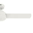 thumbnail image 3 of Hunter 44 inch Indoor Ceiling Fan No Light - White Modern Ceiling Fan without Light, 3 Blades, Standard Mount, For Bedroom, Living Room, or Kitchen, Wall Control - Presto 51848, Matte White, 3 of 15