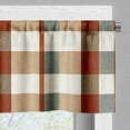 thumbnail image 5 of Ambesonne Autumn Plaid Window Valance, Buffalo Tartan Pattern, 54" X 12", Cinnamon Camel Ivory, 5 of 5