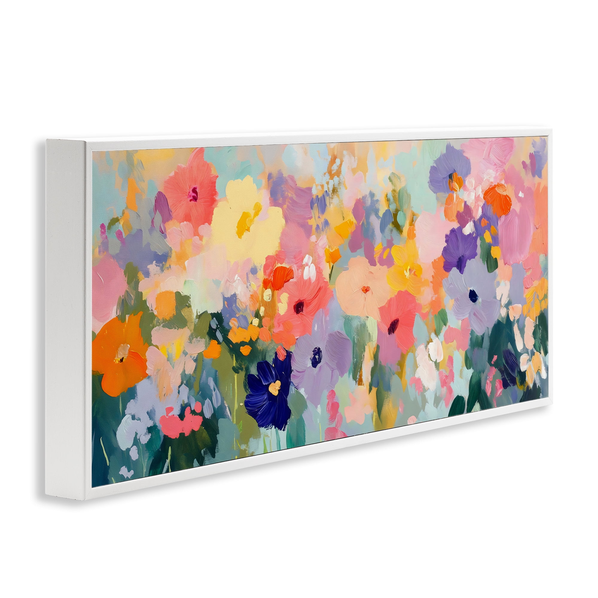 Stupell Industries Colorful Garden Variations White Framed Giclee Art, design by Creative Studio