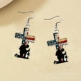 thumbnail image 5 of WUDATI Patriotic 4th of July Earrings The Latest European Simple Fashion Is Suitable for Women's Party Jewelry, 5 of 6