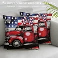 thumbnail image 3 of Shiartex  Hello America Love Truck Heart Throw Pillow Covers, Polka Dots 4th of July Patriotic Independence Memorial Day Cushion Case for Sofa Couch White, 3 of 5