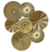 Gold Wall Hanging Decor for Living Room Bathroom Home Accents Fittings Decorations 3d Metal Leaf Art