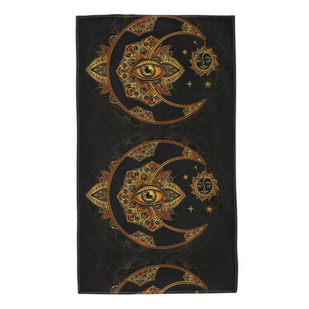 

Home Towels Ethnic Stars Absorbent Hanging Hand Towel Small Bath Towel Decorative Kitchen Dish Guest Towel For Spa Gym Hote27.5x16in