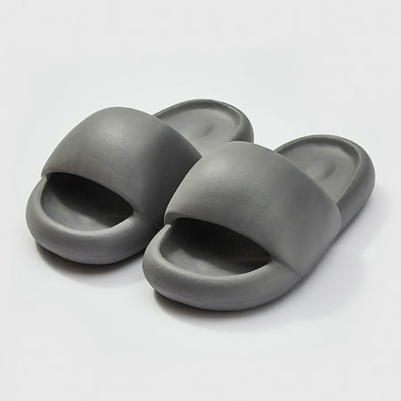 

QWZNDZGR Summer Large Size Slippers Men s Chunky Slipper Indoor Non-slip Home Shoes In The Bathroom Men s Slippers Thick Slipper Outdoor