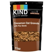 KIND Healthy Grains Gluten Free Cinnamon Oat with Flax Seeds Granola Clusters, 11 oz