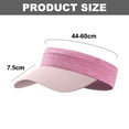 thumbnail image 2 of Gorra deportiva de verano, absorbente del sudor, transpirable, con protección solar, de secado rápido, gorra con parte superior vacía, gorras con diadema para hombre y mujer, 2 of 5