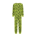 thumbnail image 5 of Racifhz Matching Family Halloween Pajamas Set Soft Long Sleeve Top and Pants Loungewear Holiday Sleepwear Cozy Nightwear for Family Autumn Fall Theme Party and Gifts, Women Size:XXL, 5 of 6