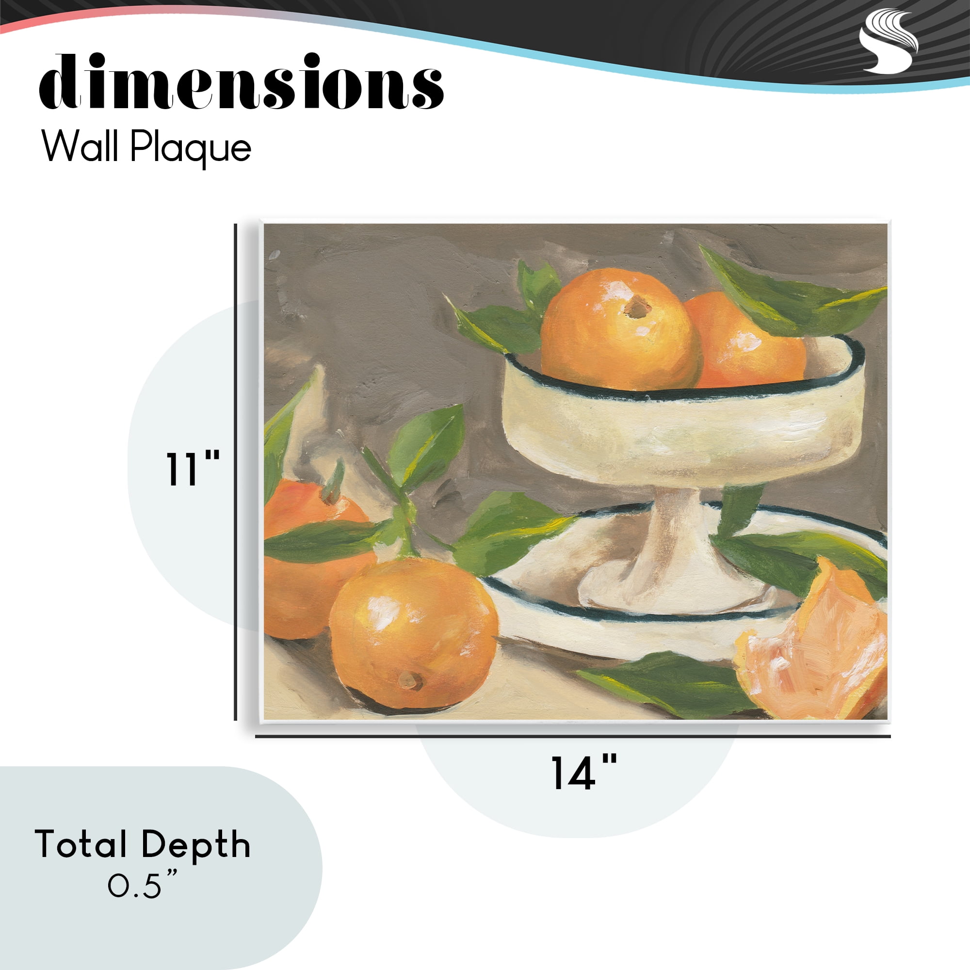 Stupell Industries Citrus In Stillness Wall Plaque Art, design by Melissa Wang
