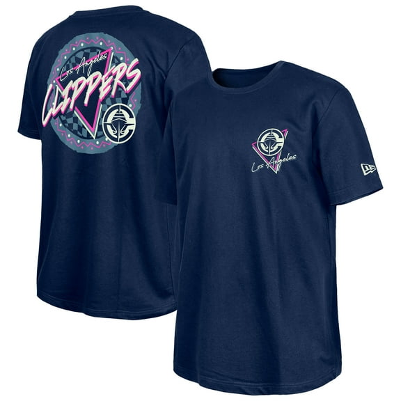 -New Era Navy LA Clippers Glow-in-the-Dark T-Shirt