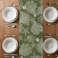 thumbnail image 4 of Table Runner 72 Inches Long for Kitchen Dining, Sage Green Coastal Dresser Scarf Farmhouse, Dining Table Decorations for Wedding/Parties, Starfish Coral Summer Beach Ocean 18 x 72 In, 4 of 8