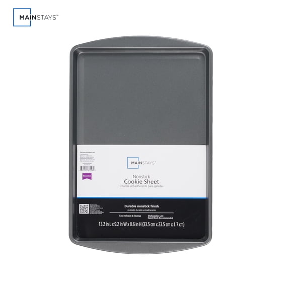 Mainstays OPP Non-Stick Cookie Sheet Bakeware Pan, Small