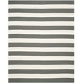 thumbnail image 2 of SAFAVIEH Montauk Saranna Striped Cotton Area Rug, Grey/Ivory, 10' x 14', 2 of 7