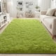 thumbnail image 2 of Alfombra ISEAU Soft Shaggy de 3 x 5 pies, lavable a máquina, verde, 2 of 9