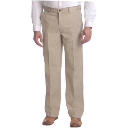George Men's Flat Front Wrinkle Resistant Pants - Walmart.com