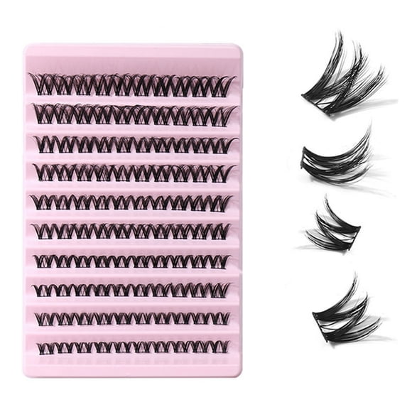 Womens Single Cluster False Lash Individual Eyelash for Eye Extension