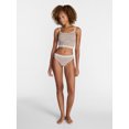 thumbnail image 2 of No Boundaries Seamless Cami Bra and Thong Panties Set, 2 Piece, Women's XS-XXXL, 2 of 5