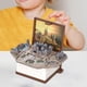 thumbnail image 4 of Figura plegable libro llavero 3D libro plegable tridimensional para Goody Bag Filler Castillo Marrón Sunnimix llavero libro, 4 of 8