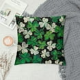 thumbnail image 2 of PHYHOO St. Patrick's Day Decorative Throw Pillow Covers, Black White Buffalo Plaid Check Stripes Outdoor Home Decor, Farmhouse Irish Holiday Couch Cushion Case White, 2 of 5