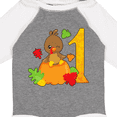 thumbnail image 4 of Inktastic First birthday turkey on pumpkin Boys or Girls Long Sleeve Baby Bodysuit, 4 of 5