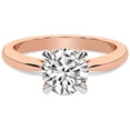 thumbnail image 3 of 3 Carat IGI Certified Round Shape Lab Grown Diamond Engagement Ring | 14K Rose Gold | Azalea Classic Solitaire Diamond Ring | FG-VS1-VS2 Quality Friendly Diamonds, 3 of 5