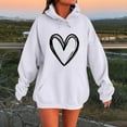 thumbnail image 5 of ShiShine Hoodies for Women Trendy Oversized Hooded Sweatshirts Casual Long Sleeve Pullover Sweaters Winter Clothes, 5 of 5