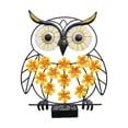 thumbnail image 2 of Solar Owl Metal Wall Art Light, Decorative Led Flower Waterproof Design, Outdoor Garden Hanging Lamp, Light for Patio Fence Garden Decoration, 2 of 7