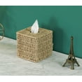 thumbnail image 1 of Natural Woven Seagrass Wicker Square Tissue Box Cover Holder, 1 of 5