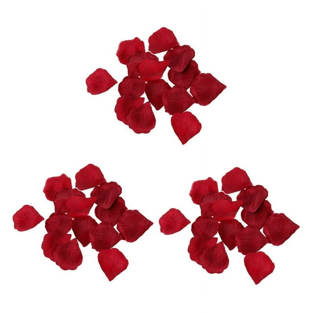 900 Pzs Tela Rosa Flor de Los Petalos de Los Favores para Fiesta de la Boda Decoracion Roja