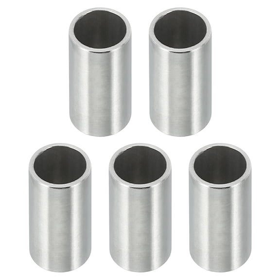 M10 Stainless Steel Spacers, 5 Pcs Metal Spacer Stainless Steel 10.2mm ID x 12mm OD x 20mm L for 3/8" M10
