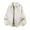 White, variant on 2026 Men's Lapel Faux Leather Bomber Jacket, Zip Sleeve Pockets Elastic Cuff Oversized Loose Fit Windproof Motorcycle Street Casual Outerwear