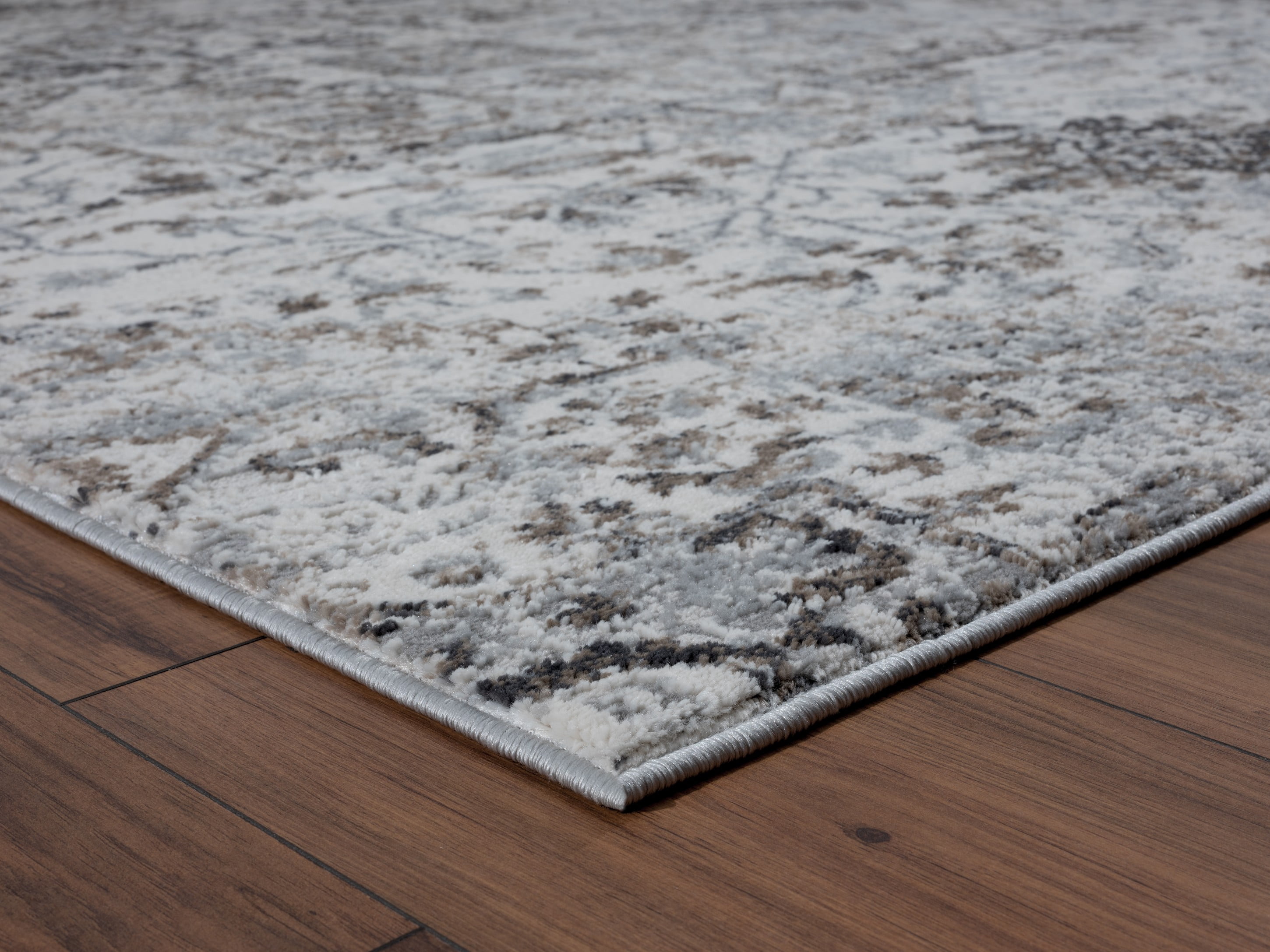 United Weavers Hyperion Sauron Transitional/Traditional Medallion Area Rug, Wheat, 12'6" x 15'