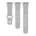 thumbnail image 5 of Classic Colors Silicone Sport Watch Band Compatible with Apple Watch 42/44/45/49mm (Gray), 5 of 5