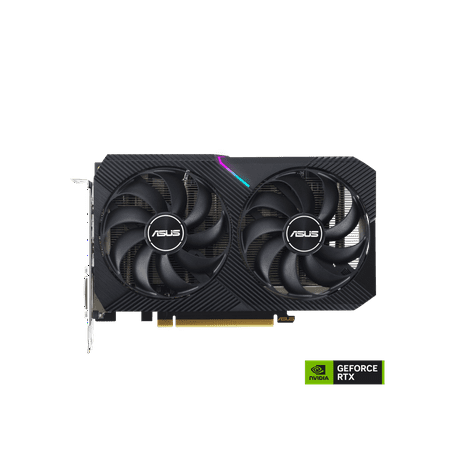 ASUS Dual GeForce RTX 3050 V2 OC Edition Graphics Card (PCIe 4.0, 8GB GDDR6, HDMI 2.1, DisplayPort 1.4a) DUAL-RTX3050-O8G-V2