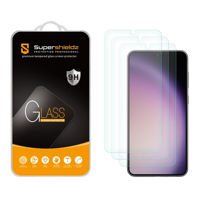 Protector de pantalla de vidrio templado Supershieldz para Samsung Galaxy S24 Plus (paquete de 3)