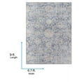 thumbnail image 2 of Livabliss Area Rugs for Living Room, 7x9 Downtown Traditional Blue Rug, Bedroom Dining Room Home Decor Stain Resistant Carpet (6'7" x 9'), 2 of 6
