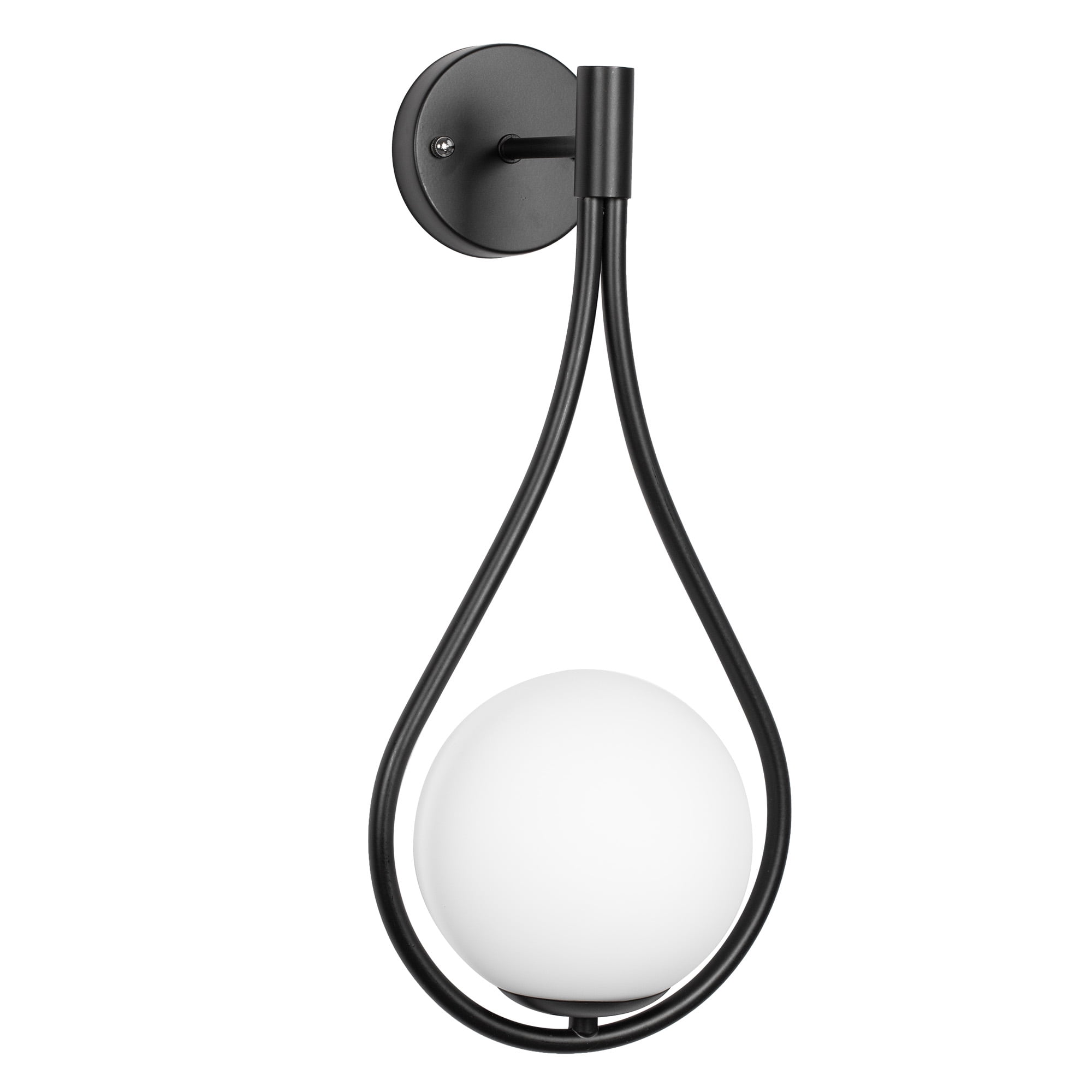 LOHAS 1Light Black MidCentury Waterdrop Modern Wall Sconce,Wall Light