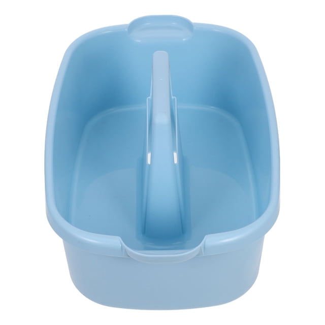 FUEENIRVA Canasta Organizadora Para Suministros De Y Limpieza Con Asa Resistente Azul