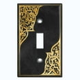 thumbnail image 2 of Metal Light Switch Plate Outlet Cover (French Victorian Frame - Single Toggle), 2 of 2