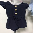 thumbnail image 4 of Combinaison Courte en Coton pour Filles Tout-Petits, 4 of 5
