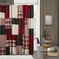 thumbnail image 2 of 100% Cotton Shower Curtain 72x72/Red, 2 of 6