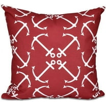 Simply Daisy 16" x 16" Anchor's Up Geometric Print Outdoor Pillow