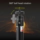 thumbnail image 3 of 3-Section Selfie Stick for Action Camera, 1/4 Inch Screw, Anti-Slip, with 360° Ball Head, for ACT Pocket 3, X4, X3, 93 cm, 3 of 4