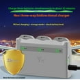 thumbnail image 2 of 3-Bay Charging Hub for DJI Neo Battery - Bigcan Multi-Port Drone Battery Charger with USB-A & USB-C Cables, Smart Voltage Matching, Fast Dual Way Input, Accessory for DJI Neo Drone, 2 of 11