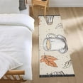 thumbnail image 3 of Yayeee Runner Rug for Bedroom 2'x6' Machine Washable Hallway Non Slip Mat, Fall Coffee, 3 of 8