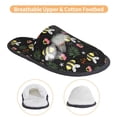 thumbnail image 3 of Balery Bees Pantuflas de Casa de Felpa Silenciosas con Diseño Estampado, Zapatillas Cómodas Antideslizantes de Algodón para Interior-Medium, 3 of 8