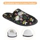 thumbnail image 3 of Balery Bees Pantuflas de Casa de Felpa Silenciosas con Diseño Estampado, Zapatillas Cómodas Antideslizantes de Algodón para Interior-Medium, 3 of 8