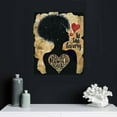 thumbnail image 5 of Nawypu Black Woman Canvas Wall Art Motivational Afro Woman Black Girl Magic Gold Foil Art Print Framed Canvas Painting Artwork Home Decor Gifts, 5 of 5
