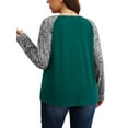 thumbnail image 7 of Gleelist Womens Plus Size Long Sleeve Henley Tops V Neck Casual Loose Fit Shirts Blouses Trendy Clothes XL-5XL, 7 of 7