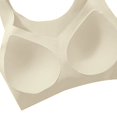 thumbnail image 6 of VISALY Lift Bust Shaping Bra,Shape Lifting Bra for Seniors Basic Ribbed Wireless Seamless Bra Wide Strap No Underwire Support Bra Full Coverage Push Up Bra Everyday Soft Padded Lift Bras Beige M, 6 of 6